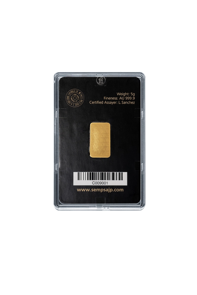 Lingote Oro 5 gr Sempsa - Imagen 2