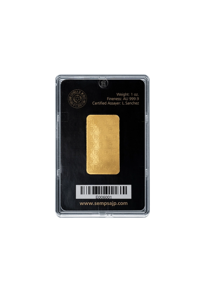 blister una onza orocredit reverso